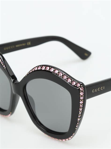 gucci sunglasses with pink arms|pink gucci sunglasses with rhinestones.